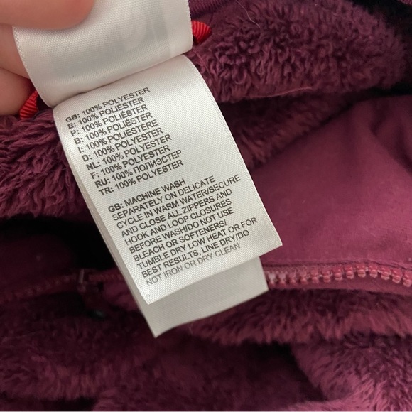 The North Face Pullover Quarter 1/4 Zip Jacket Women's Medium Fuschia/Eggplant - Picture 4 of 5